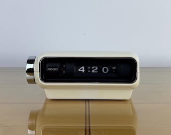 Vintage Sankyo 4000 Digital Clock, Sankyo Clock, Flip, Roll, Alarm Clock, Space Age, 70s, Japan, Minimalism, Mid Century