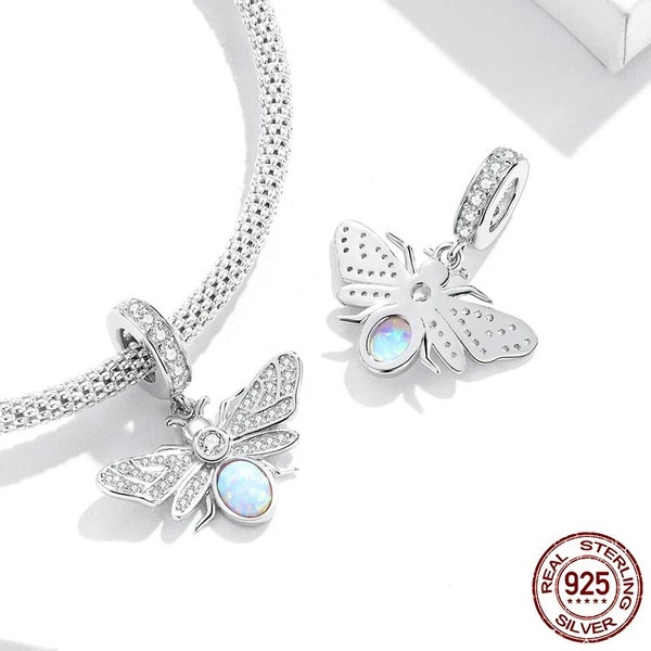 925 Sterling Silver Shining Firefly Pendant fit Women Original Bracelet New Trendy Exqusite Charms Fine Jewelry Gift handmade charms