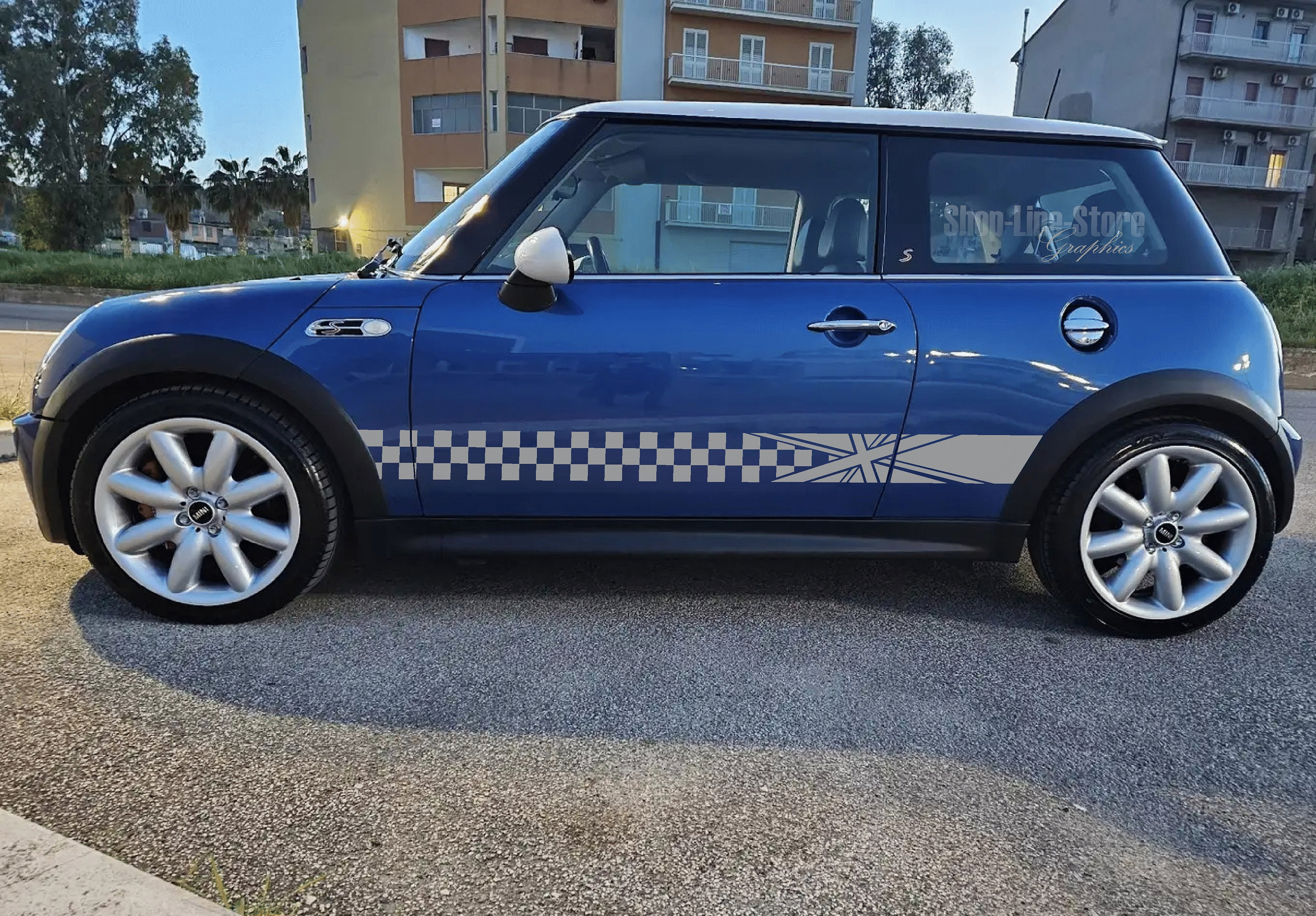 DURHAM CONTEA Bandiera Inghilterra Adesivi per Auto 10cm STICKER x2 | UK