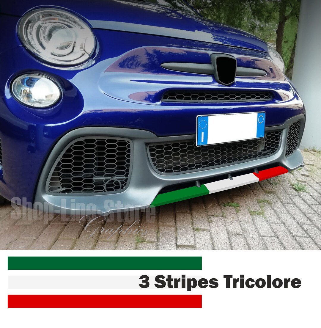 Decalcomania Dell'autoadesivo Del Paraurti Posteriore Della Bandiera Aliana Per Fiat 500 Abarth 595 695 - Foto 7