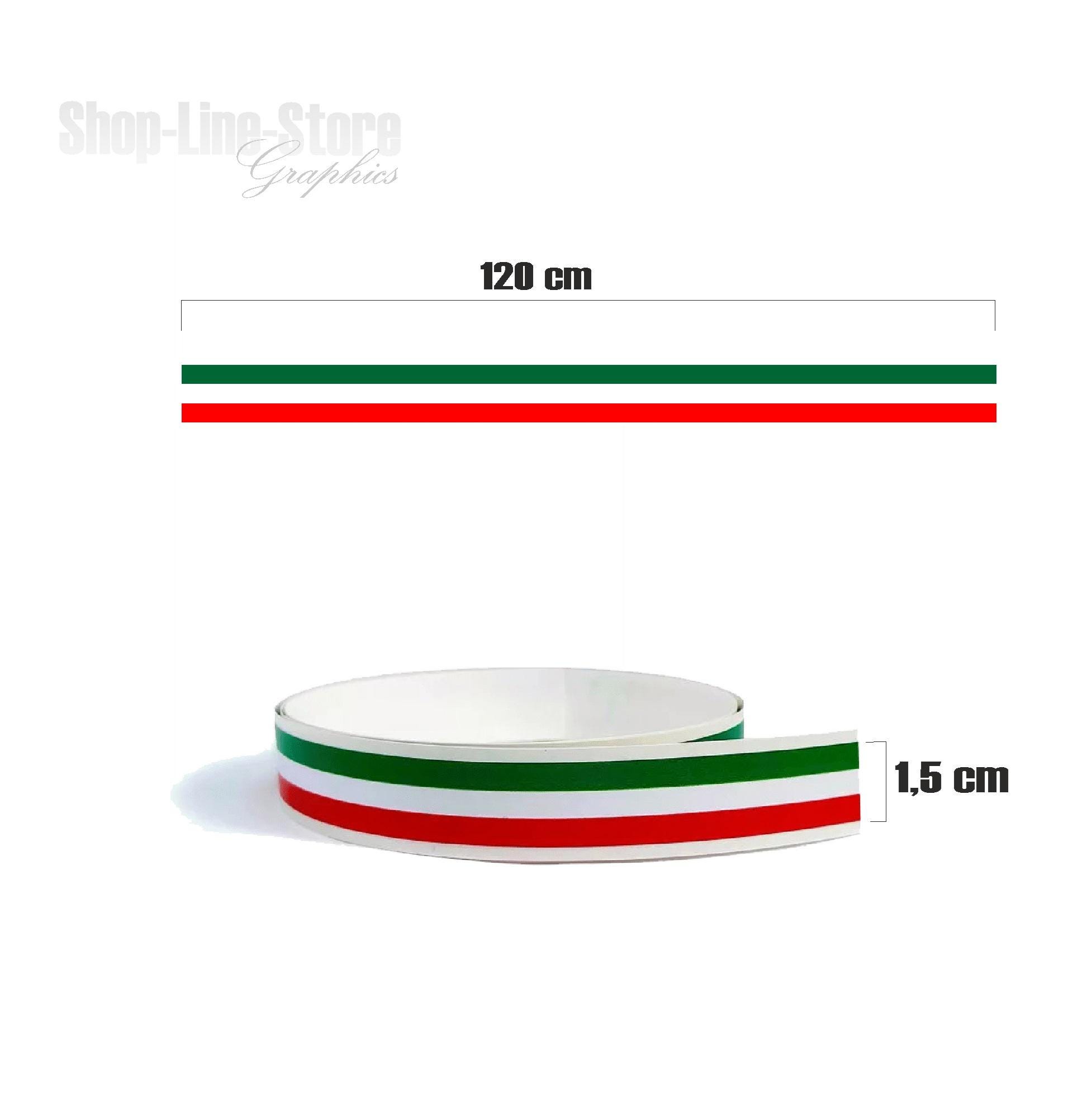 Strisce Adesive Tricolore Italia - 1.5cm X 4.5mt Per Auto E Moto - Foto 8