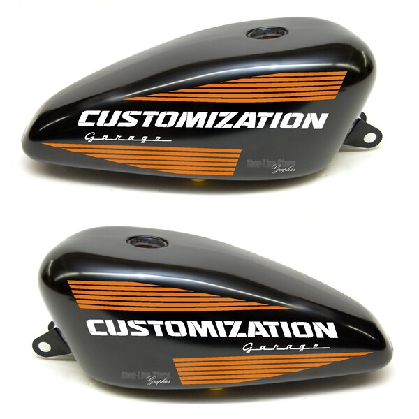 Adesivi Stickers per Cover Primaria moto custom Harley Davidson