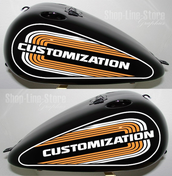 AMF Style Adhesive Graphics Stickers Compatible With Harley