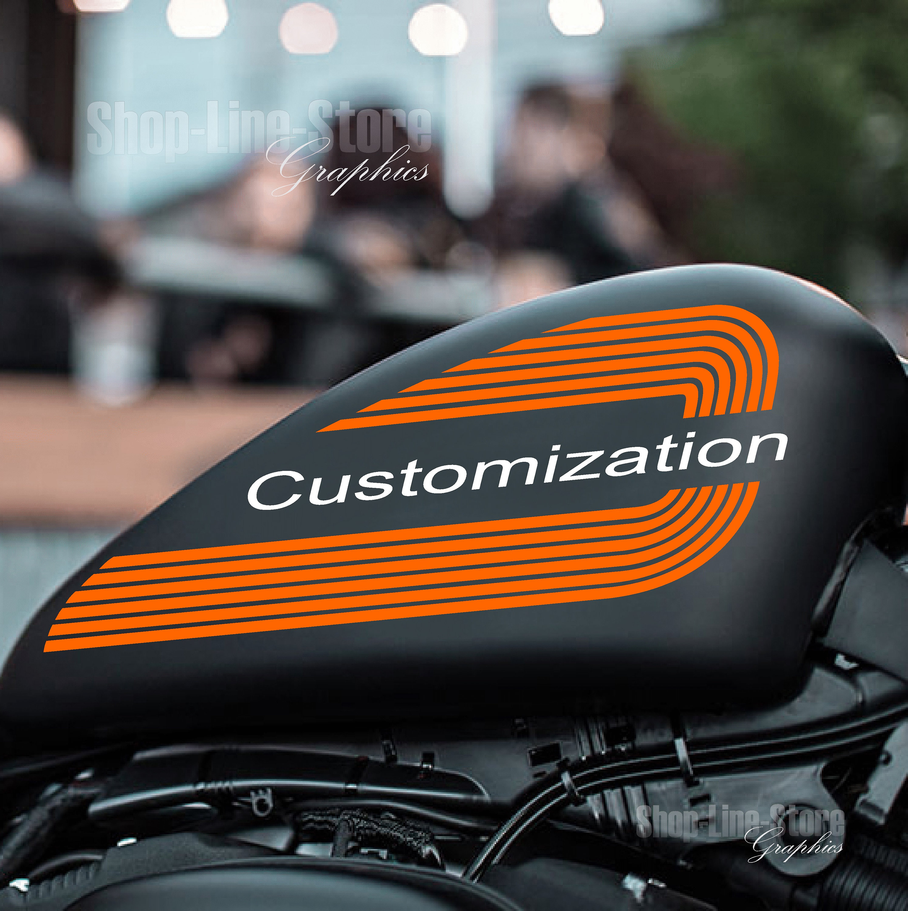 Adhesive Graphics Stickers AMF Customization Style Compatible With