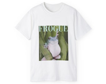 Unisex Frogue T-Shirt, Meme T-shirt, Fun T-shirt, Frog T-shirt, Fashion Frog