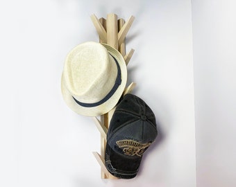 Vertical hat rack for clothing, piano coat rack