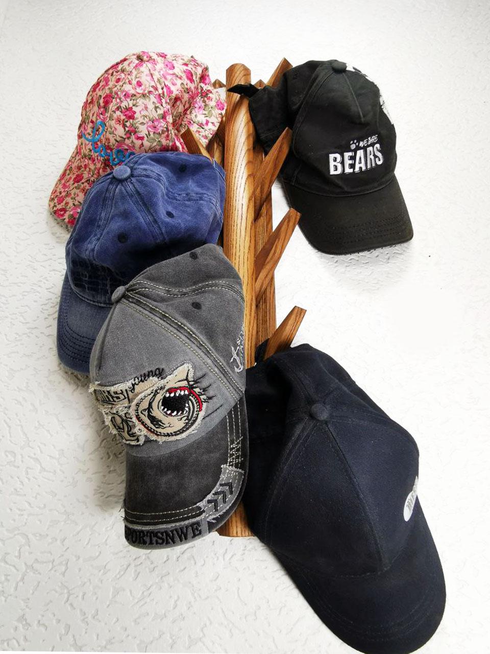 Hat Holder 3 Packs Metal Hat Racks For Ball Caps, Holds 20 Each Hat Hanger