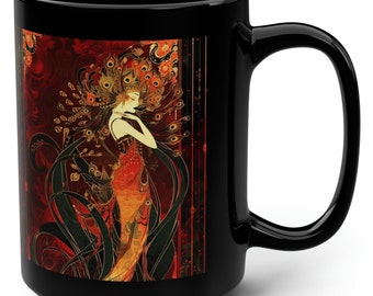 Black Mug, 15oz "If you cannot come to me as divine, dont come to me at all" | Divine Feminine | Sassy Goddess Mugs |