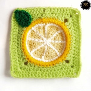 Lemon Granny Square Crochet Pattern - Zesty Delight for Your Projects