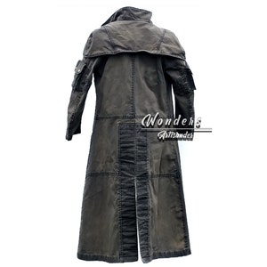 Elite Riot Gear Jacket NCR Ranger Duster Fallout: New Vegas Costume Canvas Coat Screen Authentic Costume imagem 3