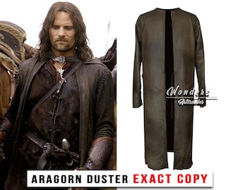 Disfraz de Aragorn Duster Strider El Señor de los Anillos Disfraz de Aragorn