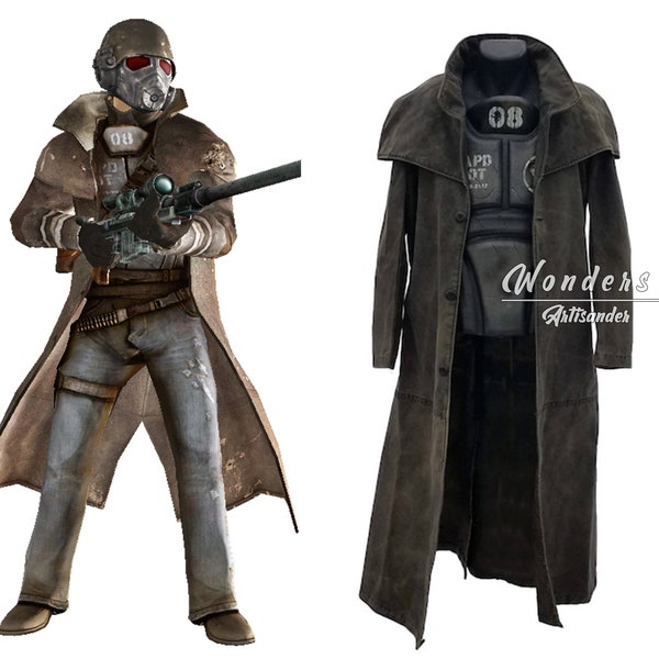 NCR Veteran Ranger Duster Fallout: New Vegas Costume Canvas Coat - Screen Authentic Costume