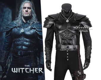 The Witcher Kostüm, Geralt von Rivia Cosplay Kostüm Amor Weste