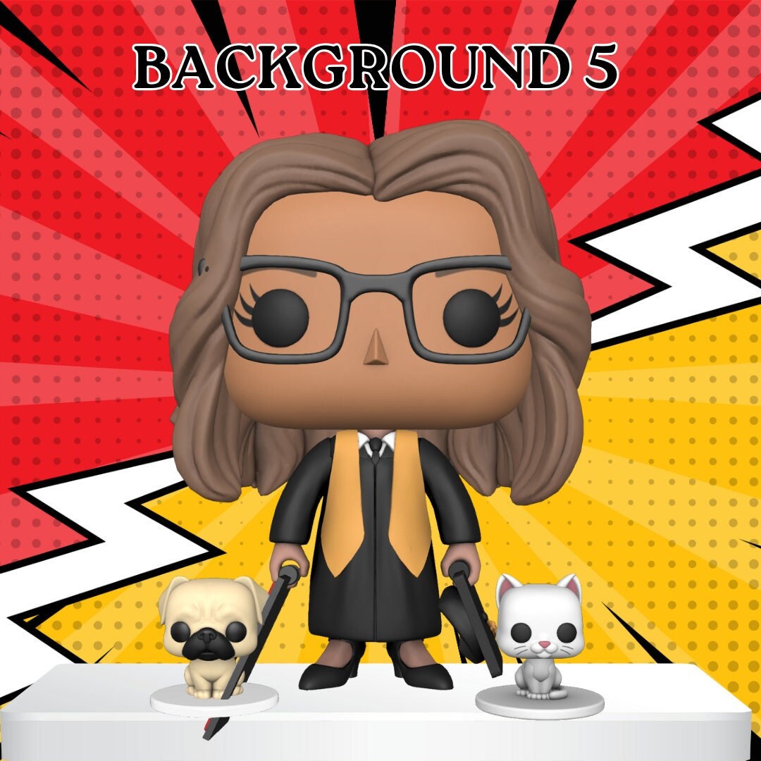 Personalized custom funko pop art realistic digital single portrait