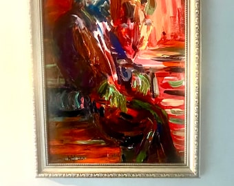 Debussy - dipinto originale acrilico su tela A3 direttamente dall'artista