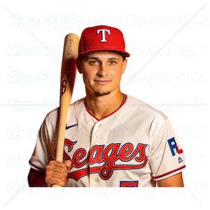 Honkbal png, Rangers Seager png, Texas png, hoge kwaliteit, digitale download