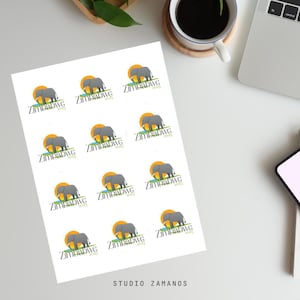Zimbabwe, Harare, 2025 JW Special Convention Printable Stickers, Instant Download - x12 round on A4 & individual sticker design