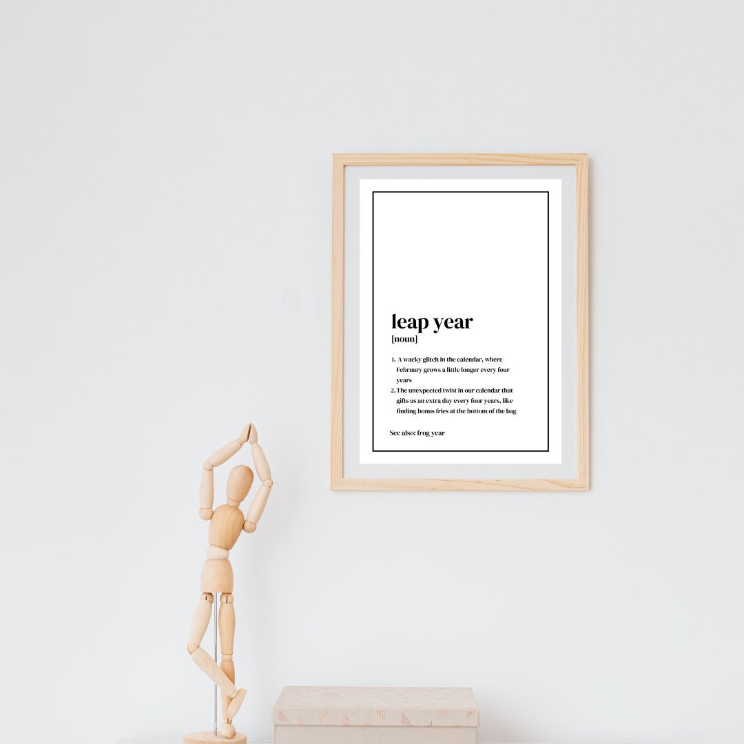 Leap Year Definition Digital Download Classroom Library Decor Studio Leap Year Definition Digital Download Classroom Library Decor Studio
