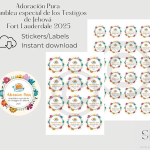 Adoracion Pura, Asamblea especial de los Testigos de Jehová, Fort Lauderdale 2025 JW, Digital Download - x12, x24 auf A4 & individueller Aufkleber