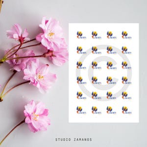 Pegatinas imprimibles para la Convención especial de los Testigos de Jehová de Yakarta 2025, descarga instantánea - x24 en tamaño carta A4