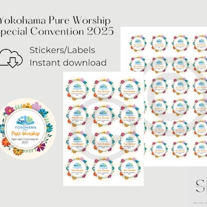 Yokohama, Japón, Convención Especial de los TJ 2025, pegatinas imprimibles, descarga digital