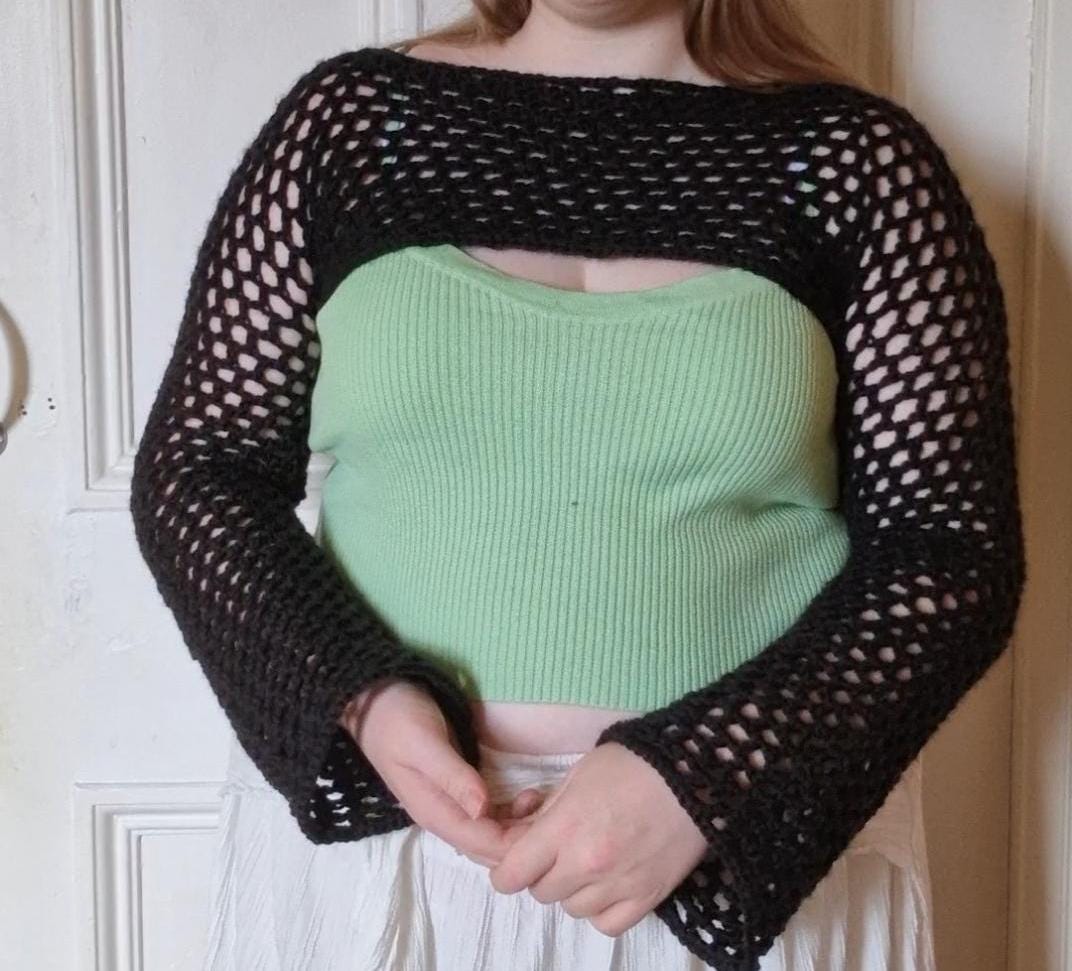 Mesh Shrug Custom Colour Sizes XS-5X