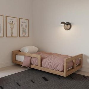 Kids Floating Bed  Frame Plan: DIY Woodworking (PDF Download)
