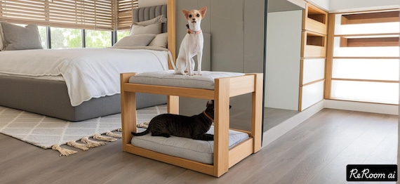 DIY二段式犬用ベッドの設計図：二段ベッドスタイル（PDFファイル