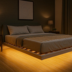 Plannen zwevend bed - DHZ koning koningin op ware grootte - houtbewerkingsproject (digitale plattegronden)