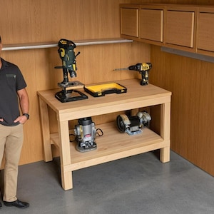 DIY Garage Workbench Plans: Easy Build Wooden Shelving (PDF Digital Download)