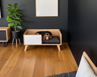 DIY Wooden Pet Bed Plans: Modern Cat/Dog Lounge (PDF File)