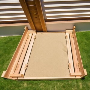 Sandbox Plan With Canopy and Benches: Backyard Project (PDF Plan) - Etsy
