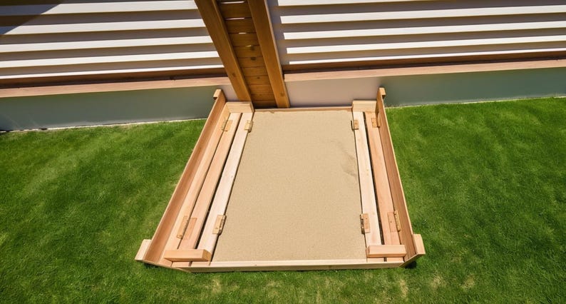 Sandbox Plan With Canopy and Benches: Backyard Project (PDF Plan) - Etsy