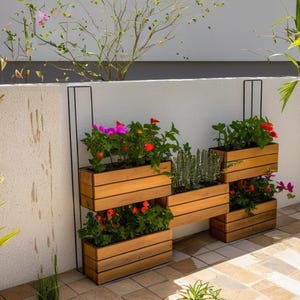 DIY Vertical Planter Box Plans: Balcony Privacy Screen (PDF File)