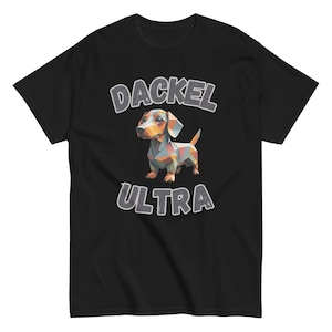 DACKEL ULTRA - Unisex T-Shirt | Funny gift for dachshund lovers and fans - dog motif - dachshund in origami style