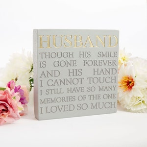 Memorial Stone For Husband - Husband Grave Stone - Husband Memorial Plaque - Remembrance Gift