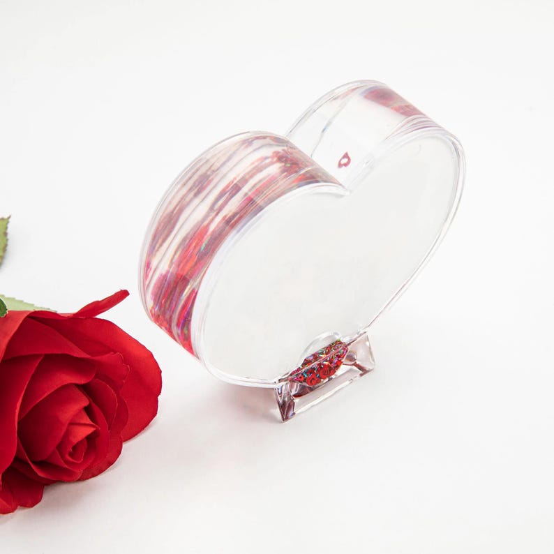 Heart Shape Snow Globe With Glitter - Heart Globe Photo Gift With Photo ...