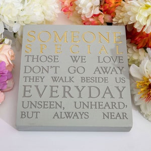 Memorial Stone For Someone Special - Someone Special Grave Stone - Heart Someone Special Memorial Plaque - Remembrance Gift