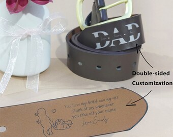 Cadeau ceinture personnalisé pour la fête des pères, ceinture personnalisée pour papa, cadeau ceinture personnalisé unique pour père, mari, cadeau créatif