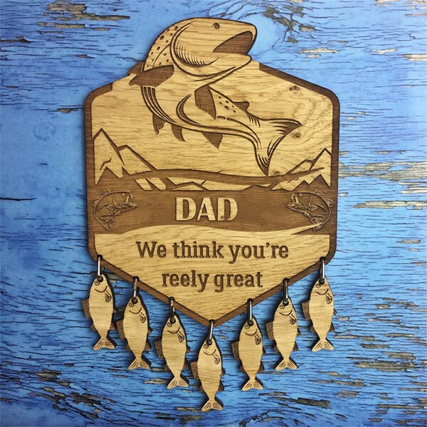 Personalized Father's Day "We think you are very great" wooden Sign Gifts name customization Creative family member name decoration wooden