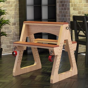 Adjustable BDSM Spanking Bench Plan, DIY Bondage Furniture (PDF)