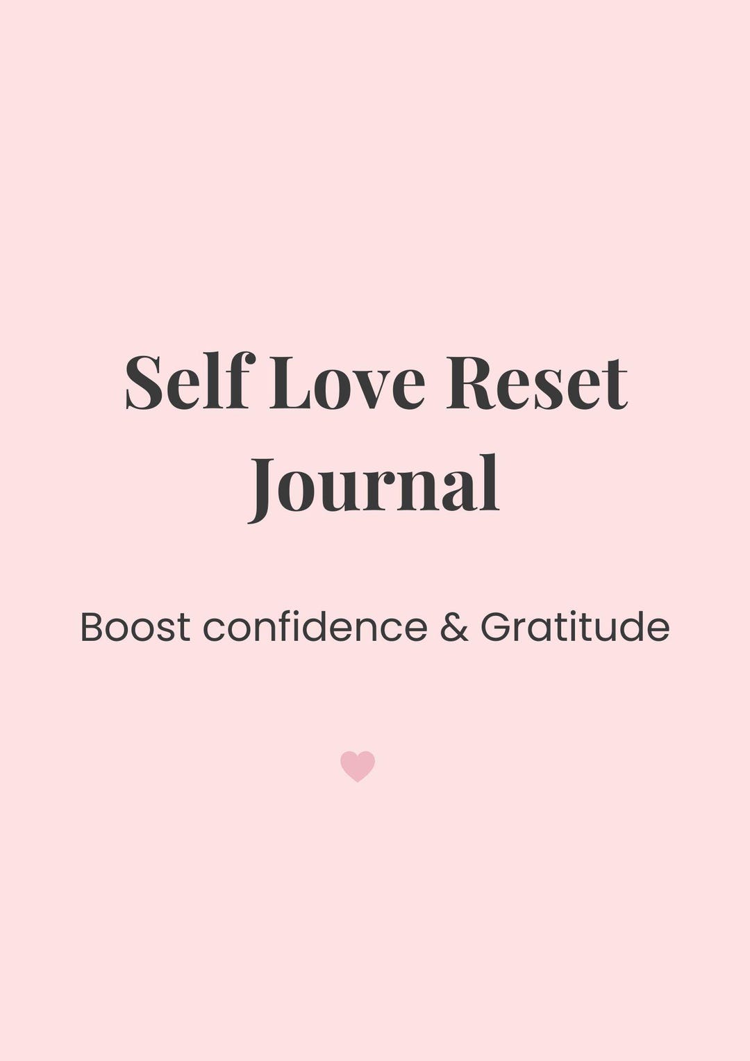 Self Love Reset Journal - Daily Mindfulness & Positive Affirmations - Etsy
