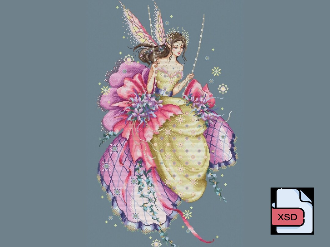 Cross Stitch Pattern/ Julia the Firefly Princess/ Download XSD/ Modern ...