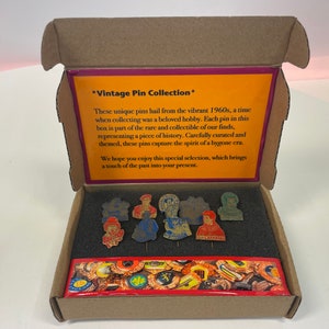 Vintage historisch metaal uit de jaren 60, zorgvuldig geselecteerde waardevolle pincollecties (media): tekenfilms | Radio-tv-zenders