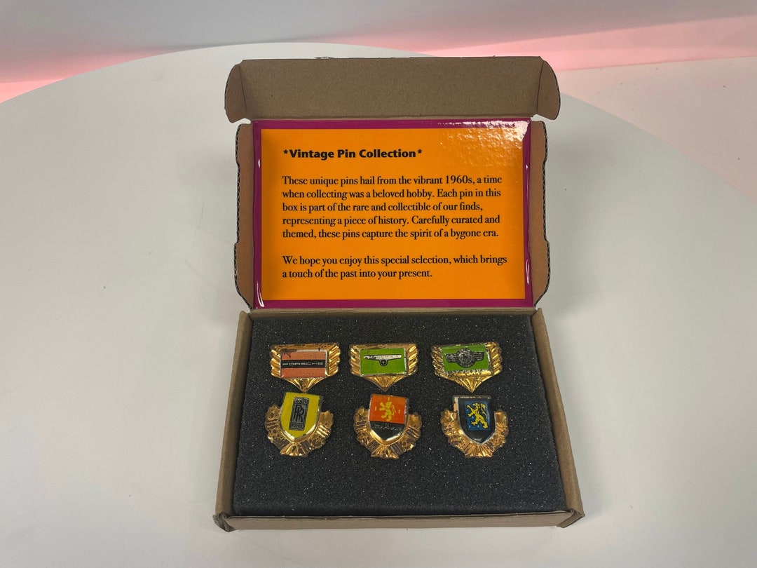 1960s Vintage Historical Metal Hand-picked Valuable Pin Collections ...