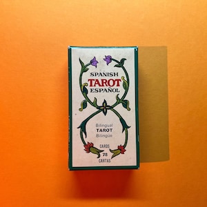 1978 Spanish Bilingual Tarot Cards, OOP Fourtiner Unique Bright Vintage Deck + Booklet by Stuart. R Kaplan, Based on 1736 Original Woodcuts