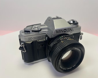 Minolta x-300 Vintage Film camera, Original 50mm 1:2 Lens, Fully Functional Retro Analogue Collectible Camera, Made in Japan