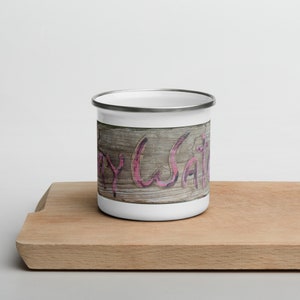 Wooden Sign Mug, Tin Mug - Etsy