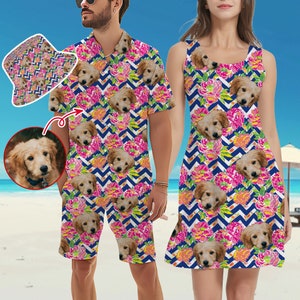 Custom Hawaiian Shirt With Face, Custom Face Hawaii Shirt For Man Woman, Custom Unisex shirt, Unique Dress For Her, Funny Shorts For Him