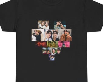 JoongDunk Unisex Heavy Cotton Tee, Thai BL, GMMTV, Gift for Friends, Casual Wear, Concert Outfit, Birthday Present